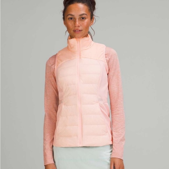 lululemon athletica Jackets & Blazers - Lululemon Down for It All Vest Pink Mist Size 4